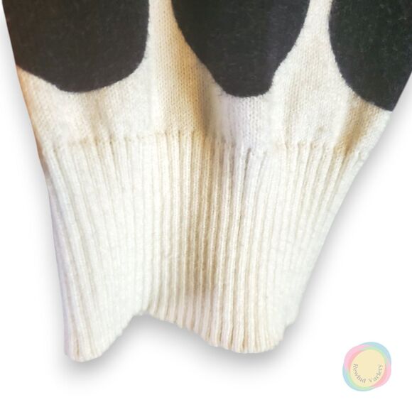 Van Heusen Cardigan Womens XL Polka Dot Disney Bounding Hidden Mickey Preppy - Picture 6 of 11